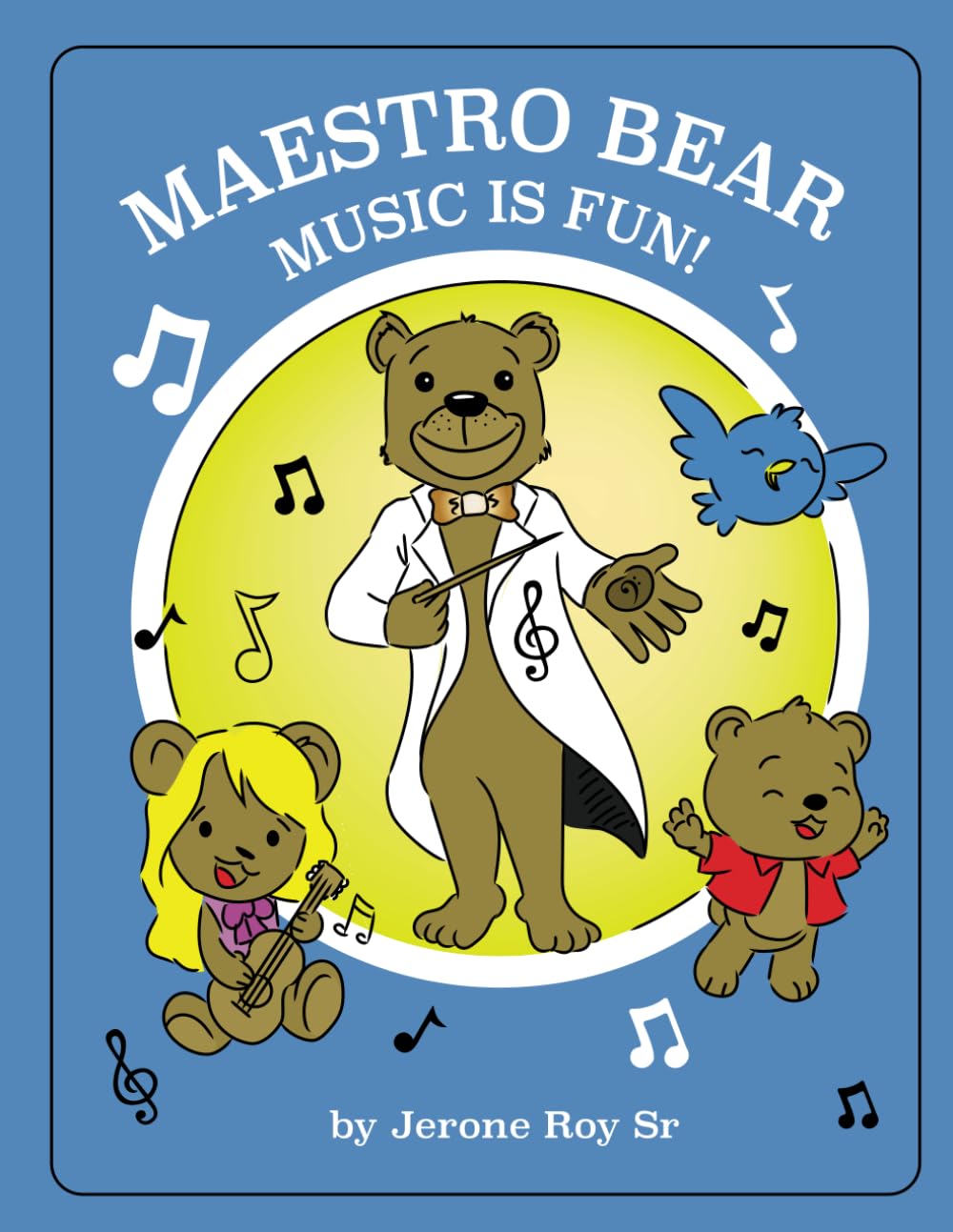 Maestro Bear Music Is Fun Coloring Book cover